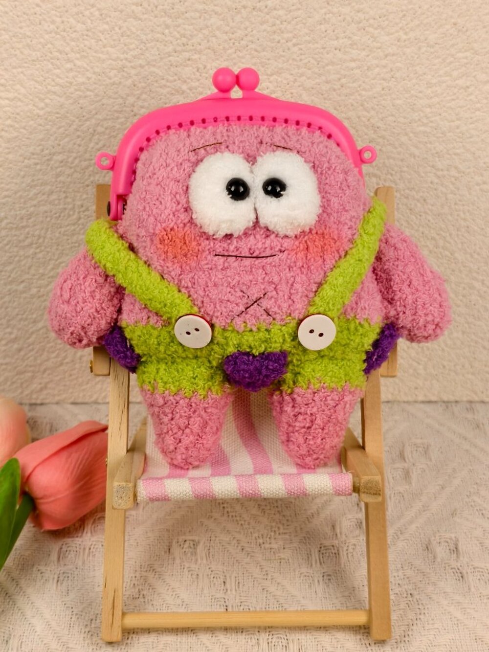 Handmade Crochet Bag Patrick Mini Pouch